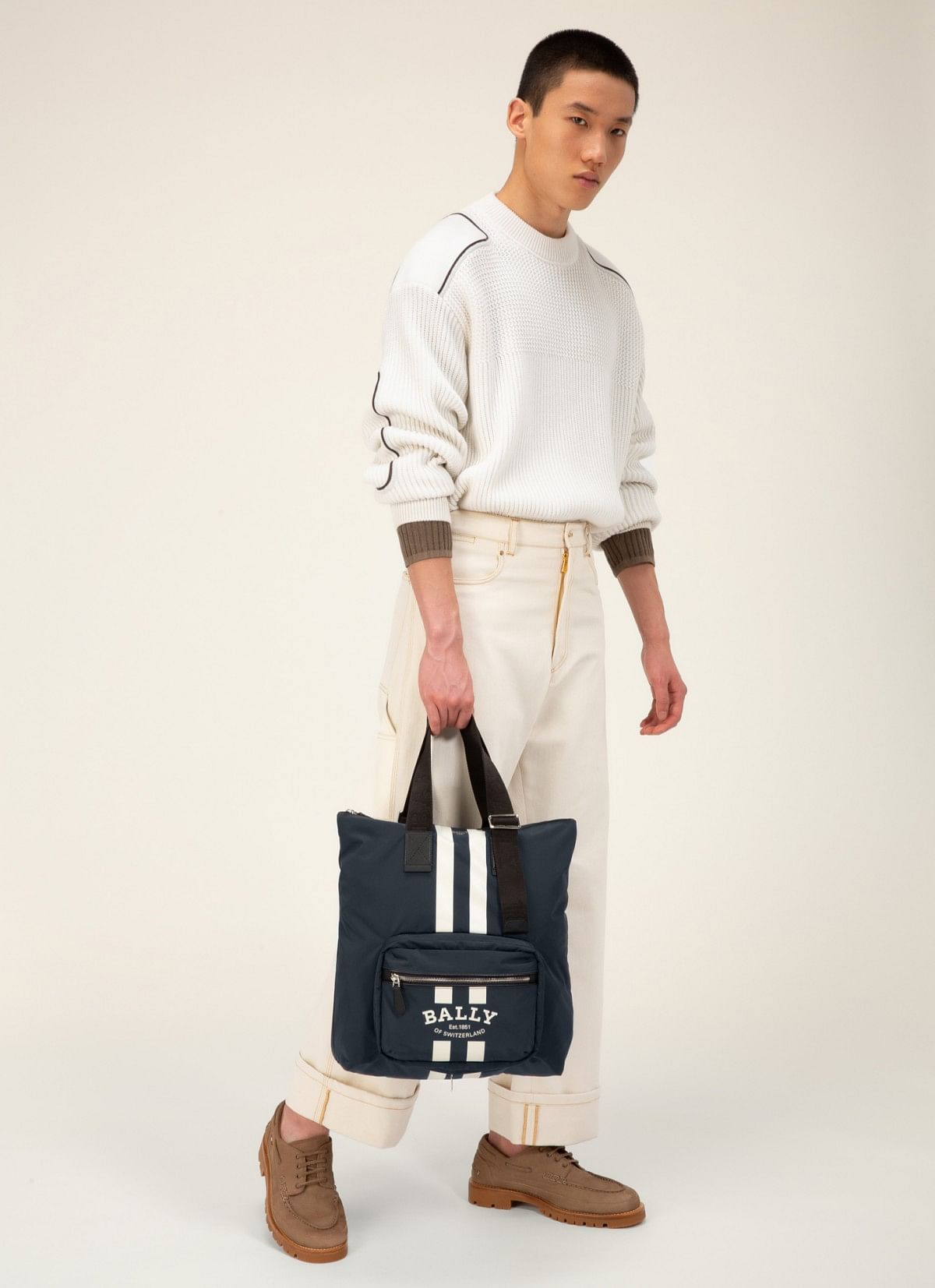 Fallie Nylon Tote Bag In Navy