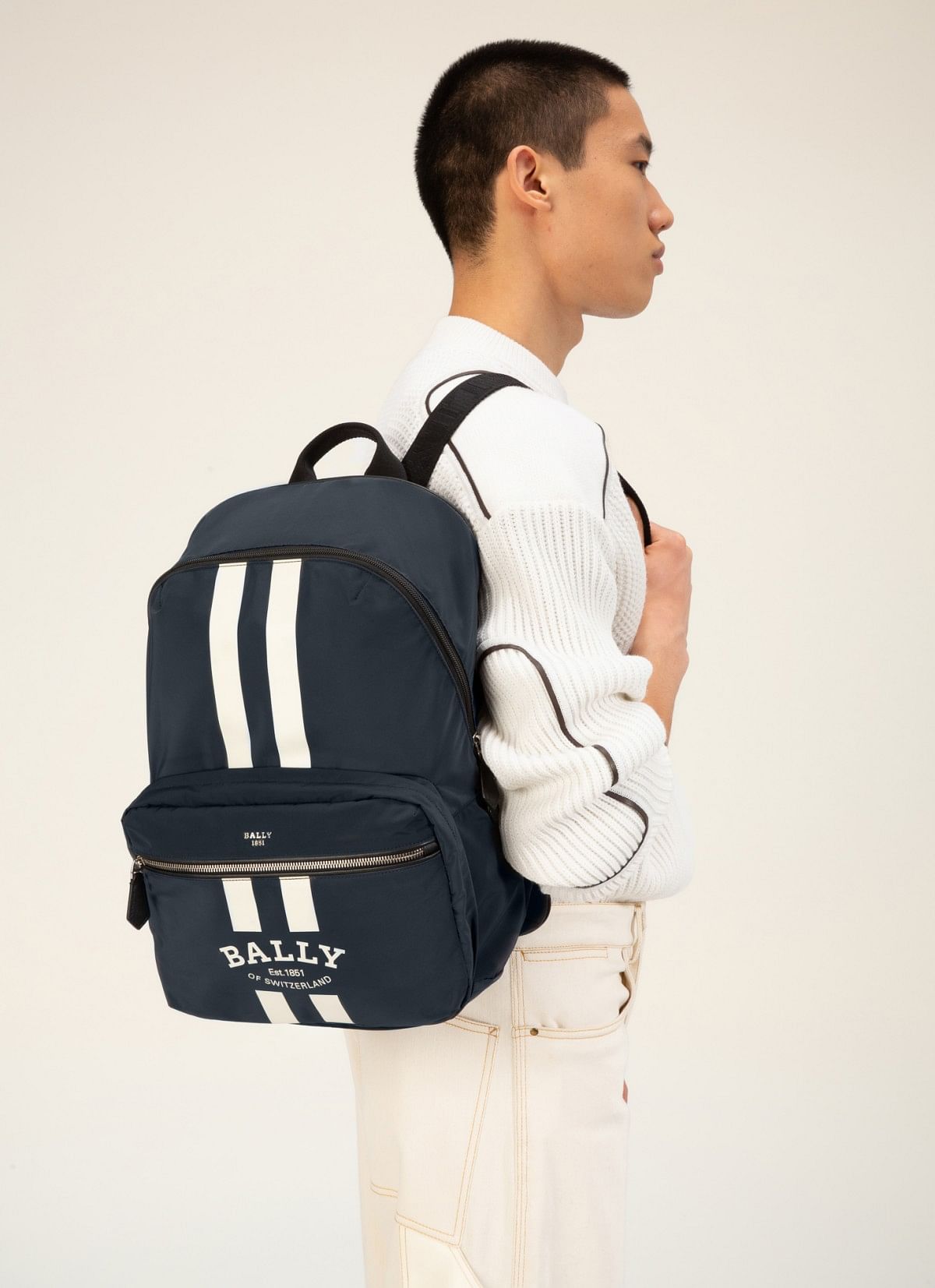Fixie Nylon Backpack In Navy