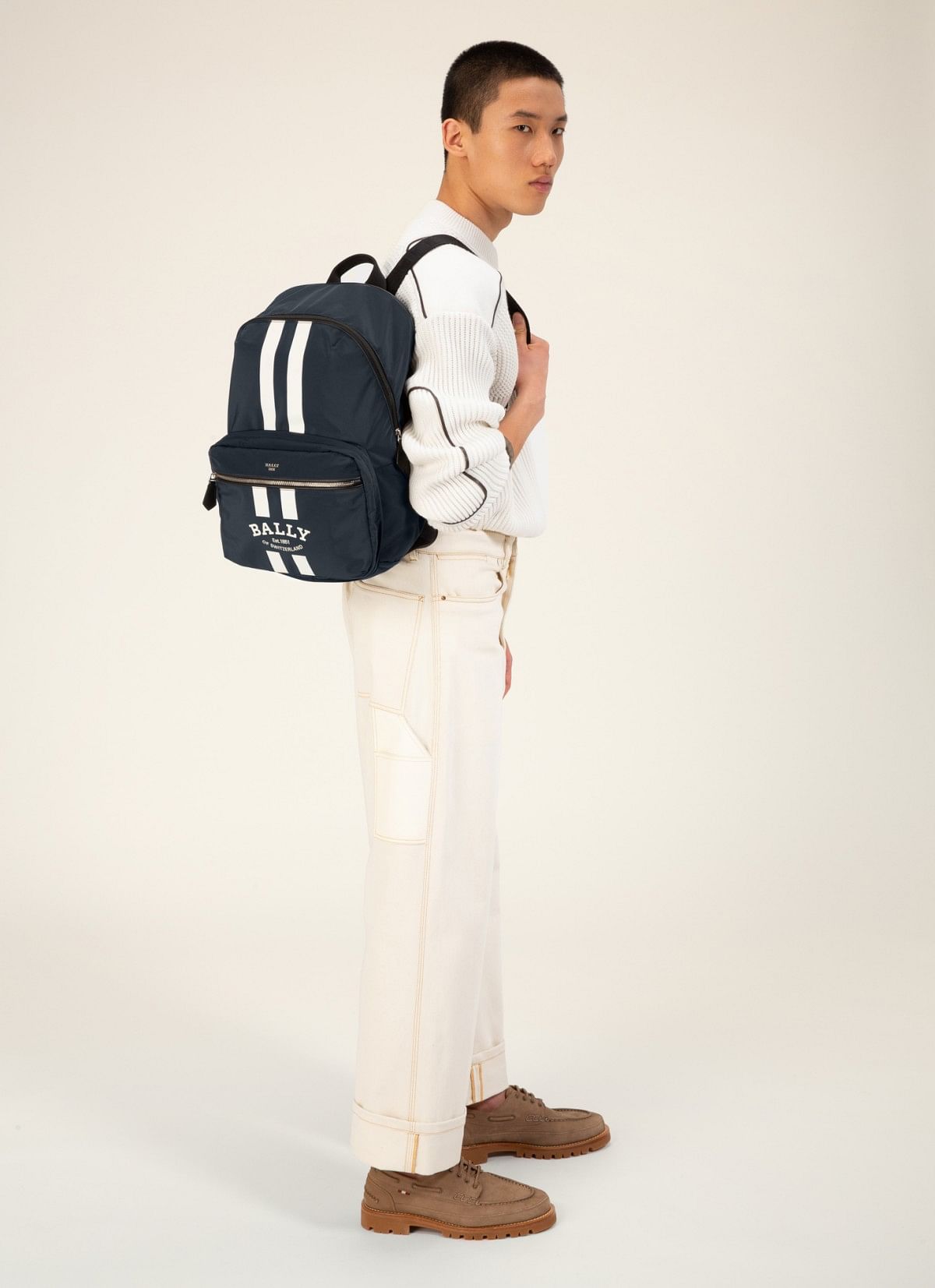 Fixie Nylon Backpack In Navy