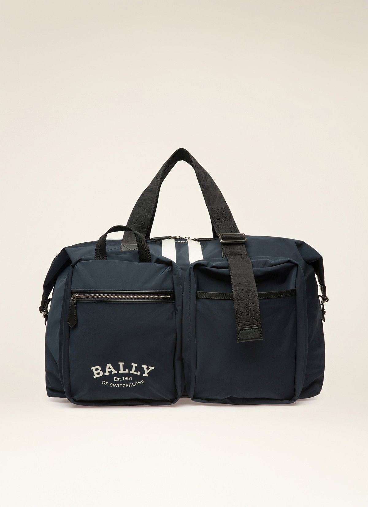 Fesder Nylon Weekender Bag In Navy