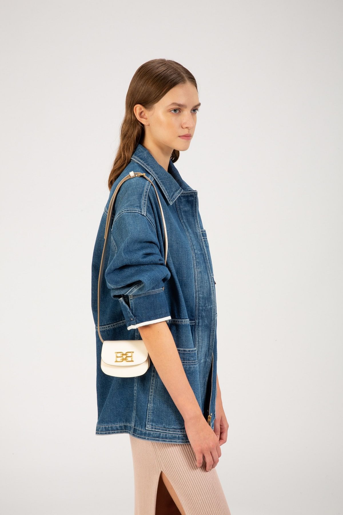 Baily Xs Leather Accessory In Bone