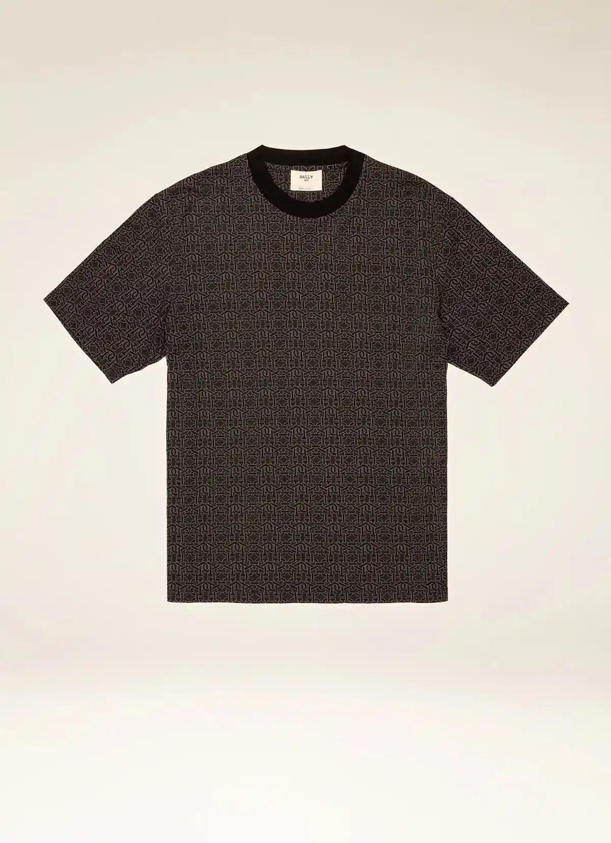 B-Monogram T-Shirt In Organic Cotton In Black