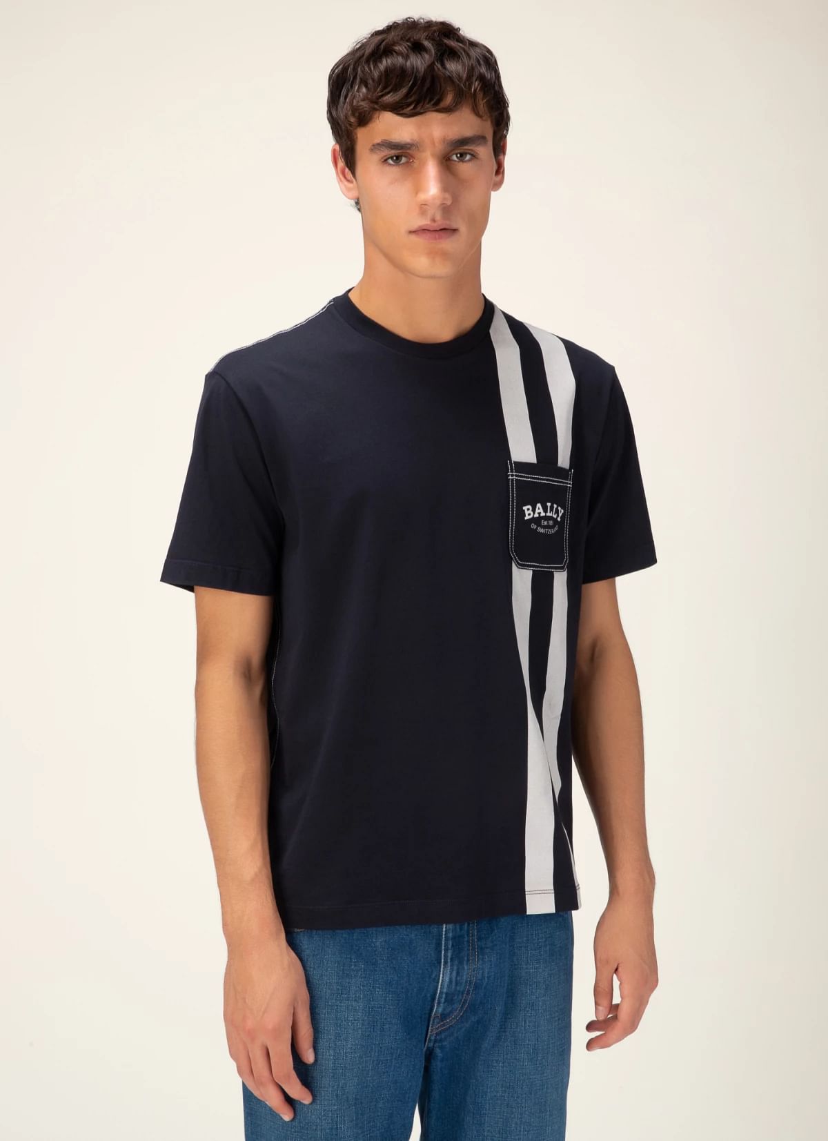 Cotton T-Shirt In Black