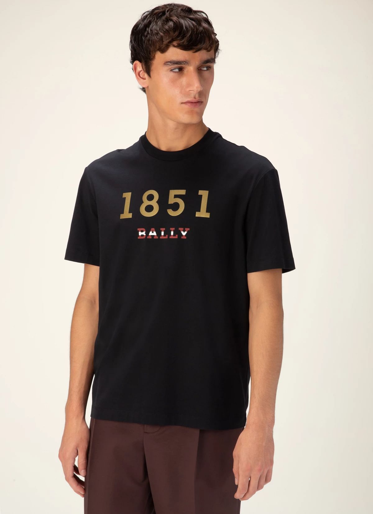 Cotton T-Shirt In Black