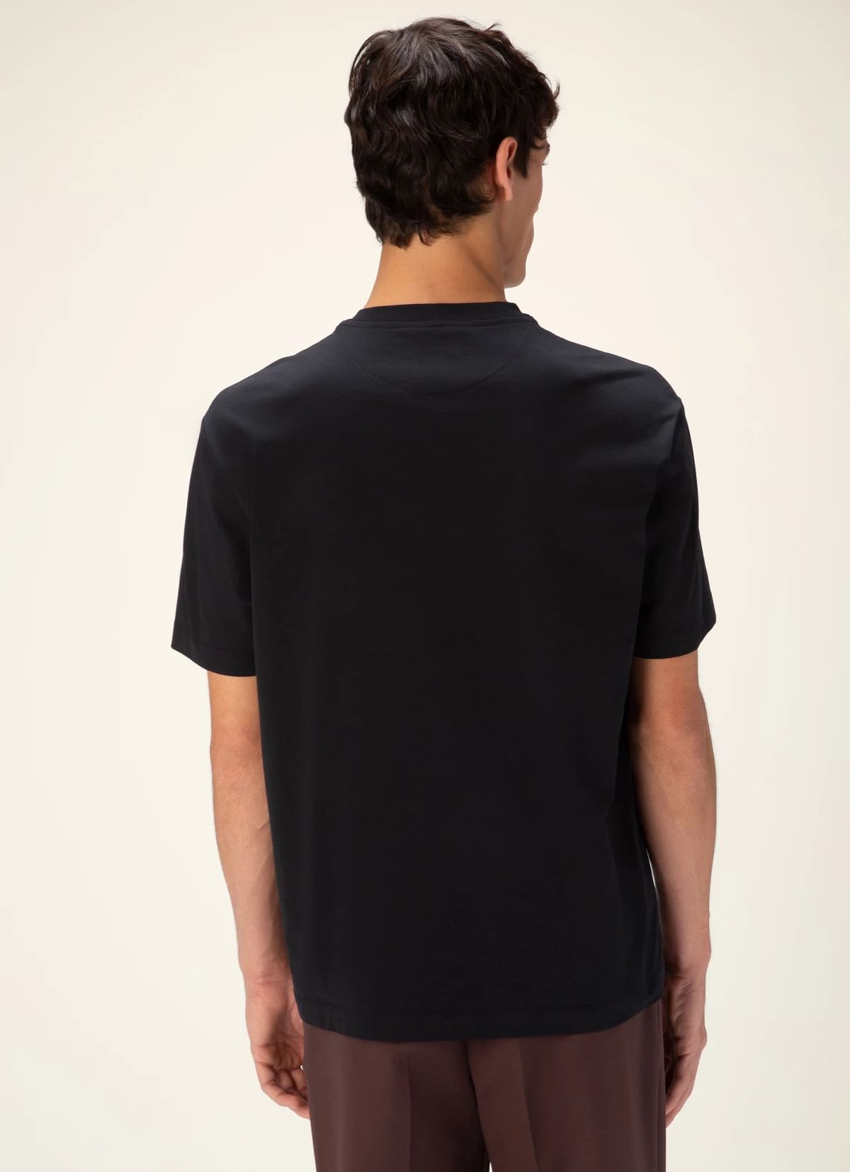 Cotton T-Shirt In Black