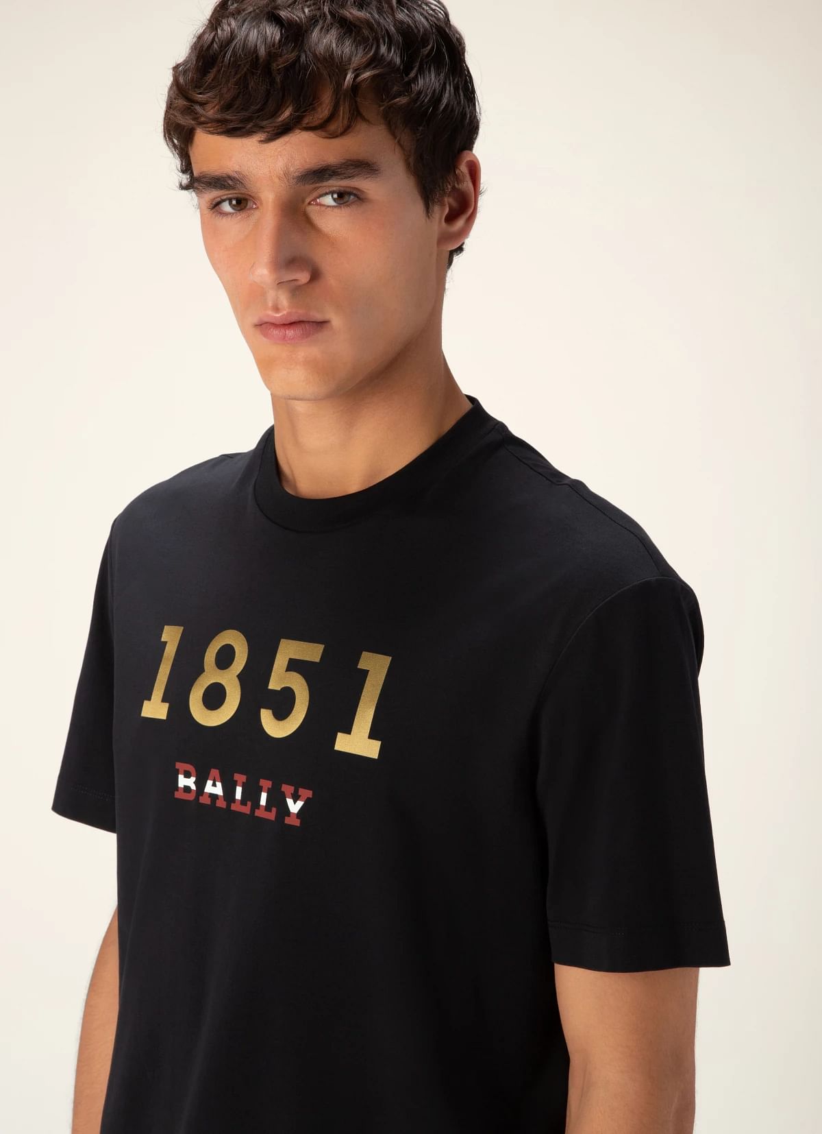Cotton T-Shirt In Black