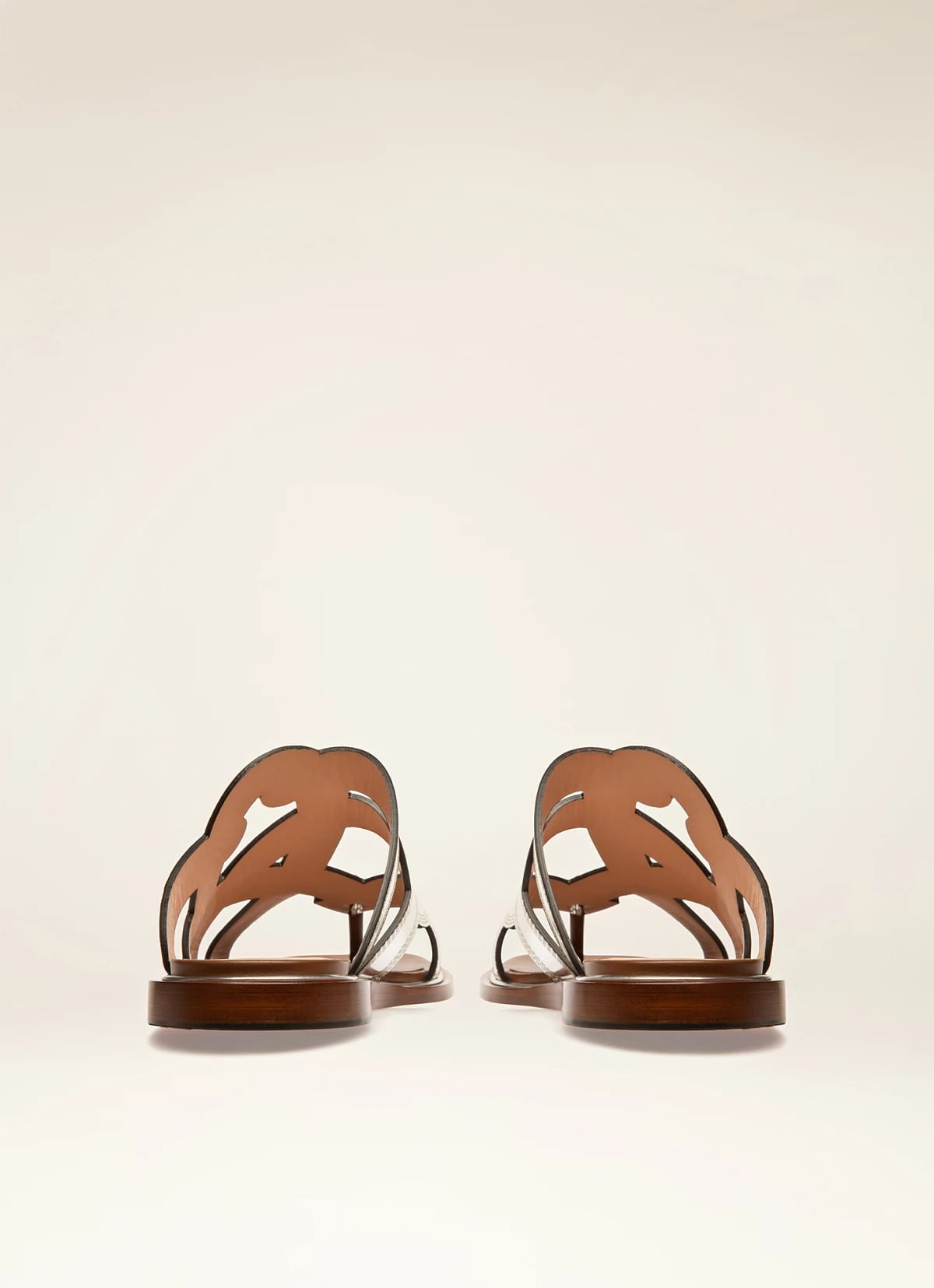 Glada Leather Flat Sandals