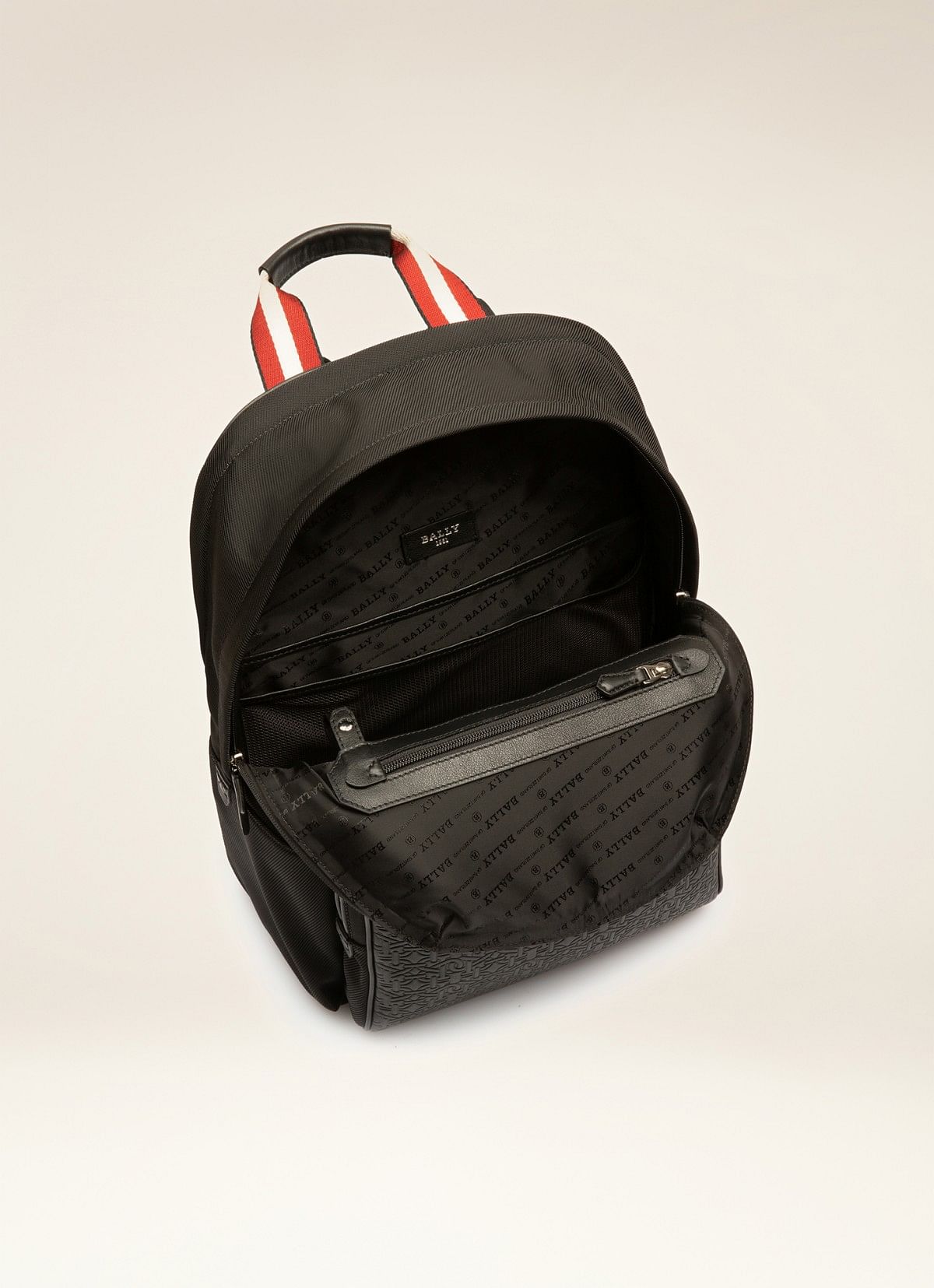 Codie Nylon & Leather Backpack In Black