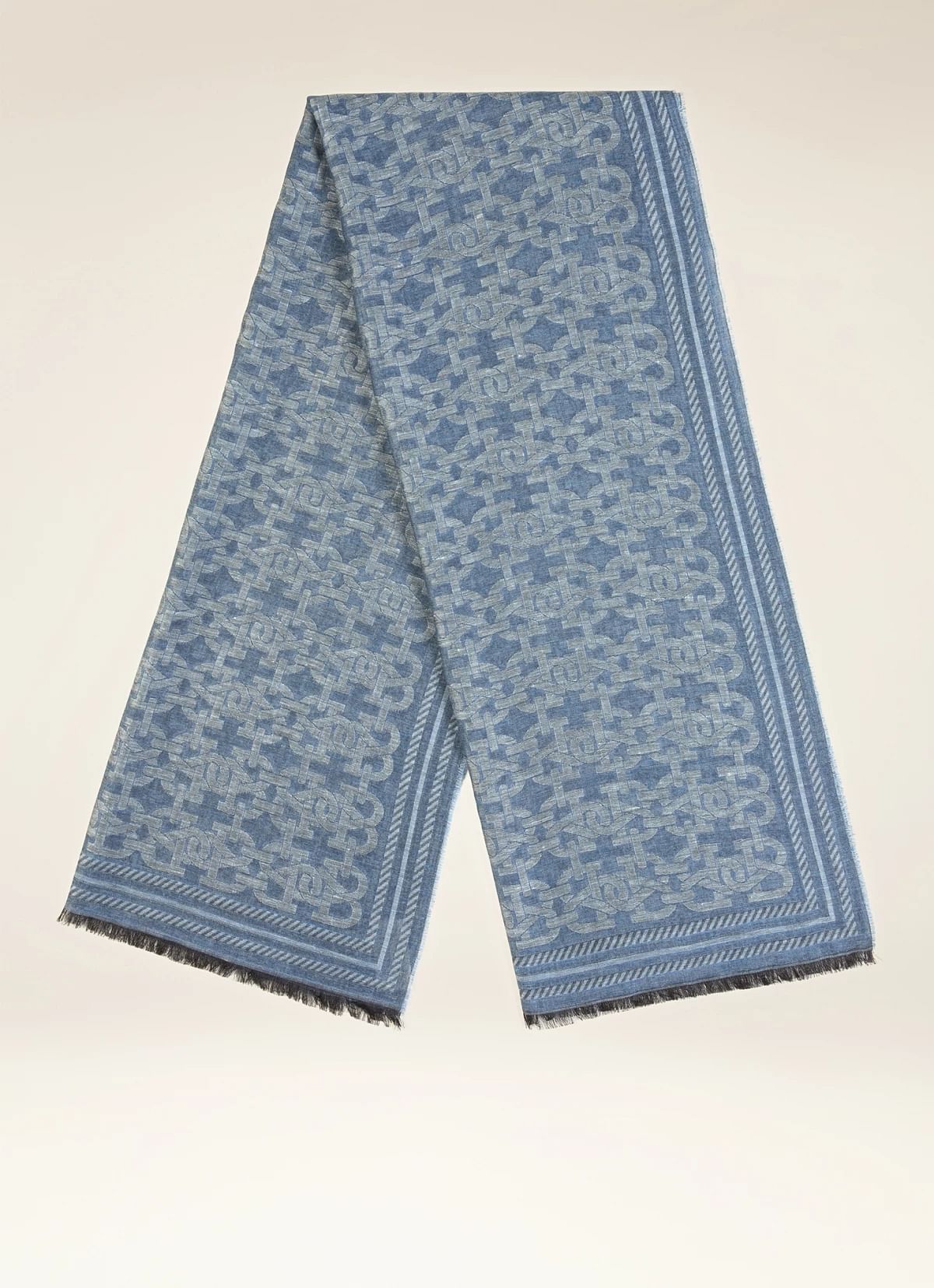 Blue Cotton Scarf