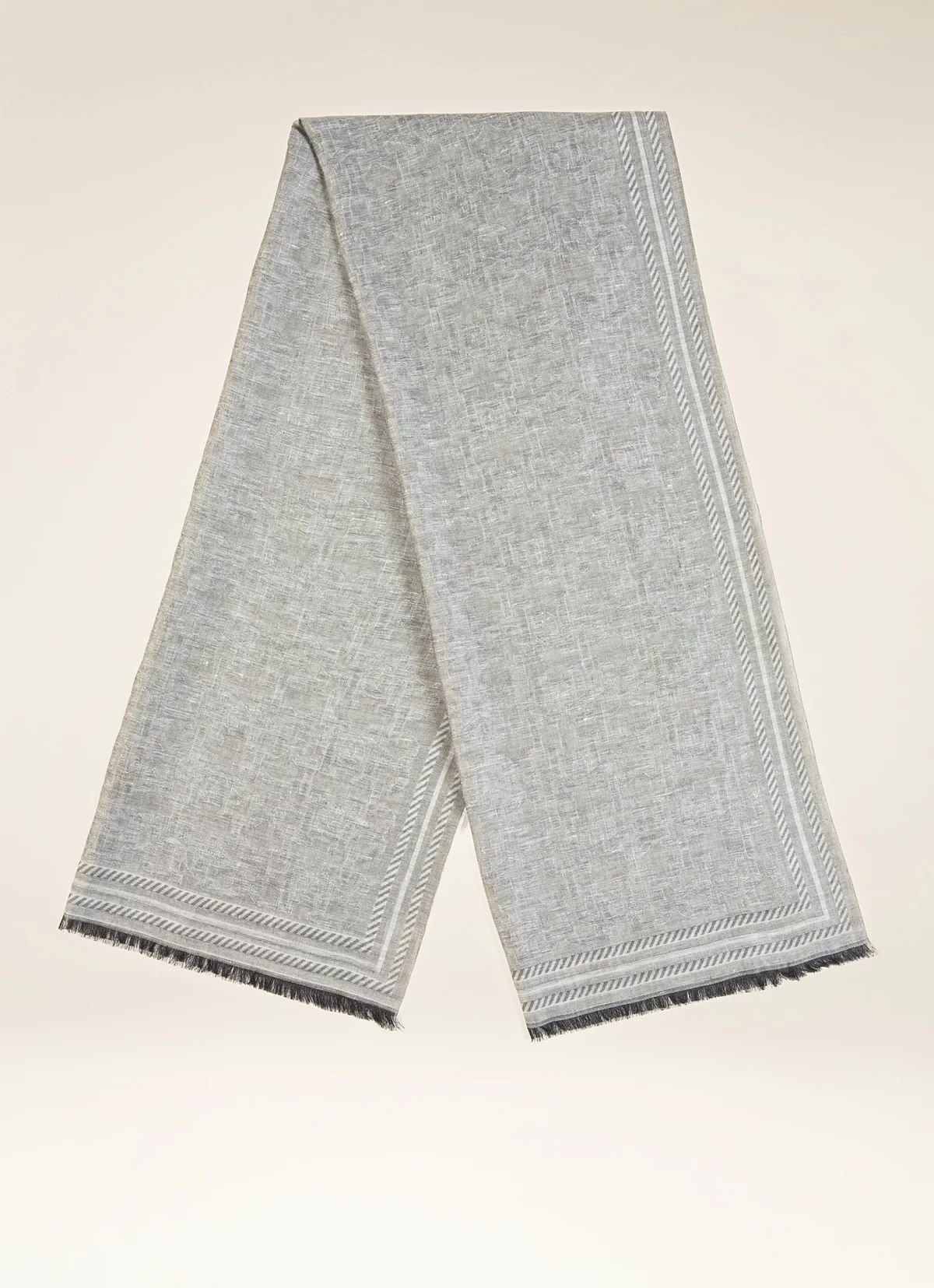 Grey Cotton Scarf