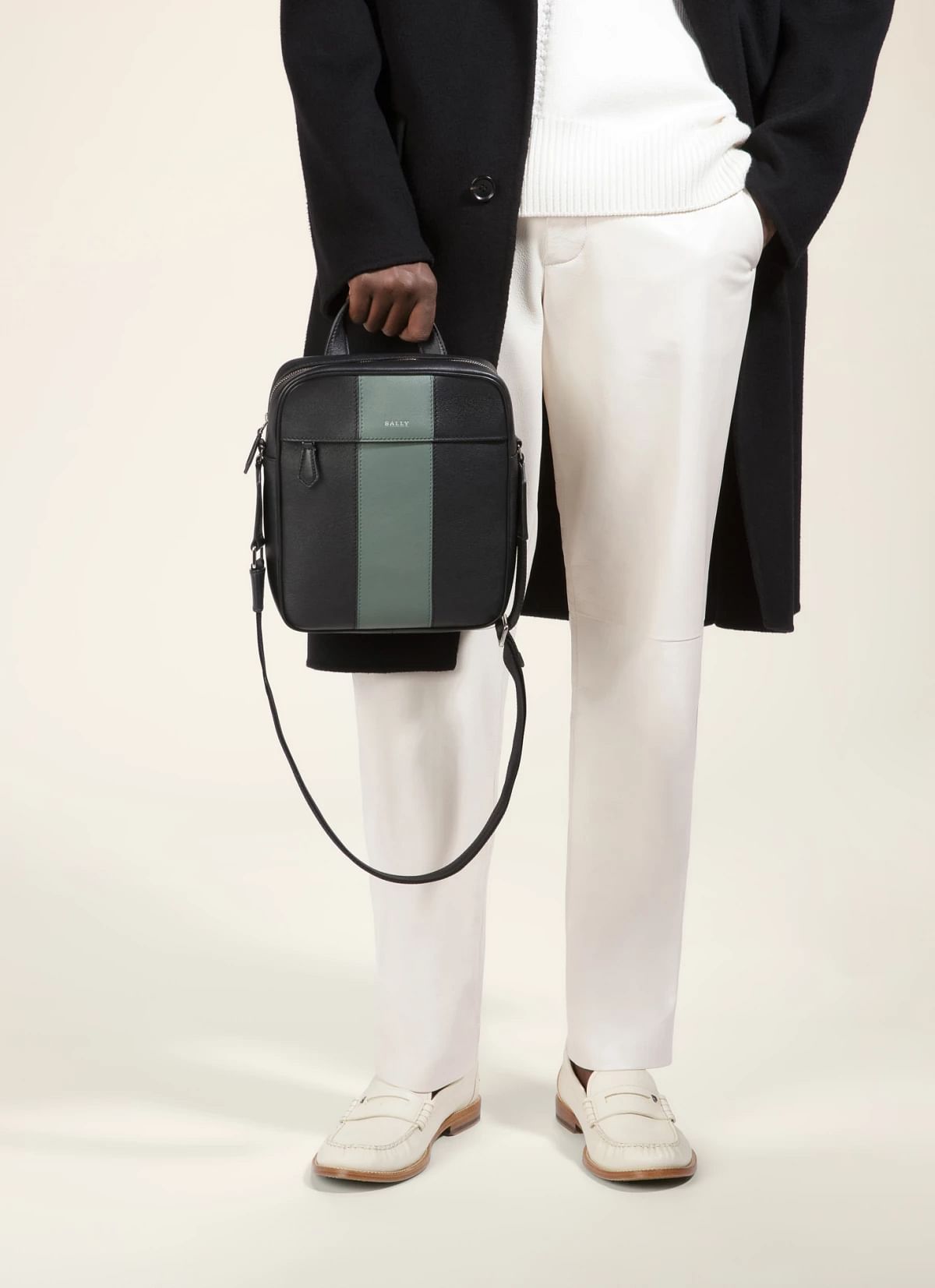 Holmis Crossbody Bag In Black & Green