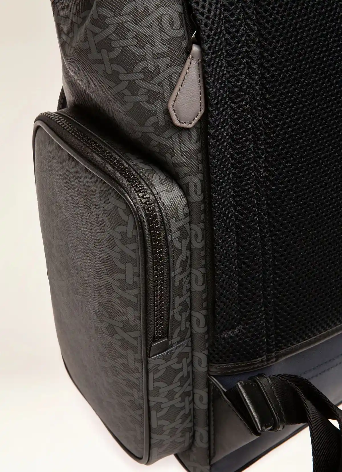 Maxi Leather Backpack In Navy