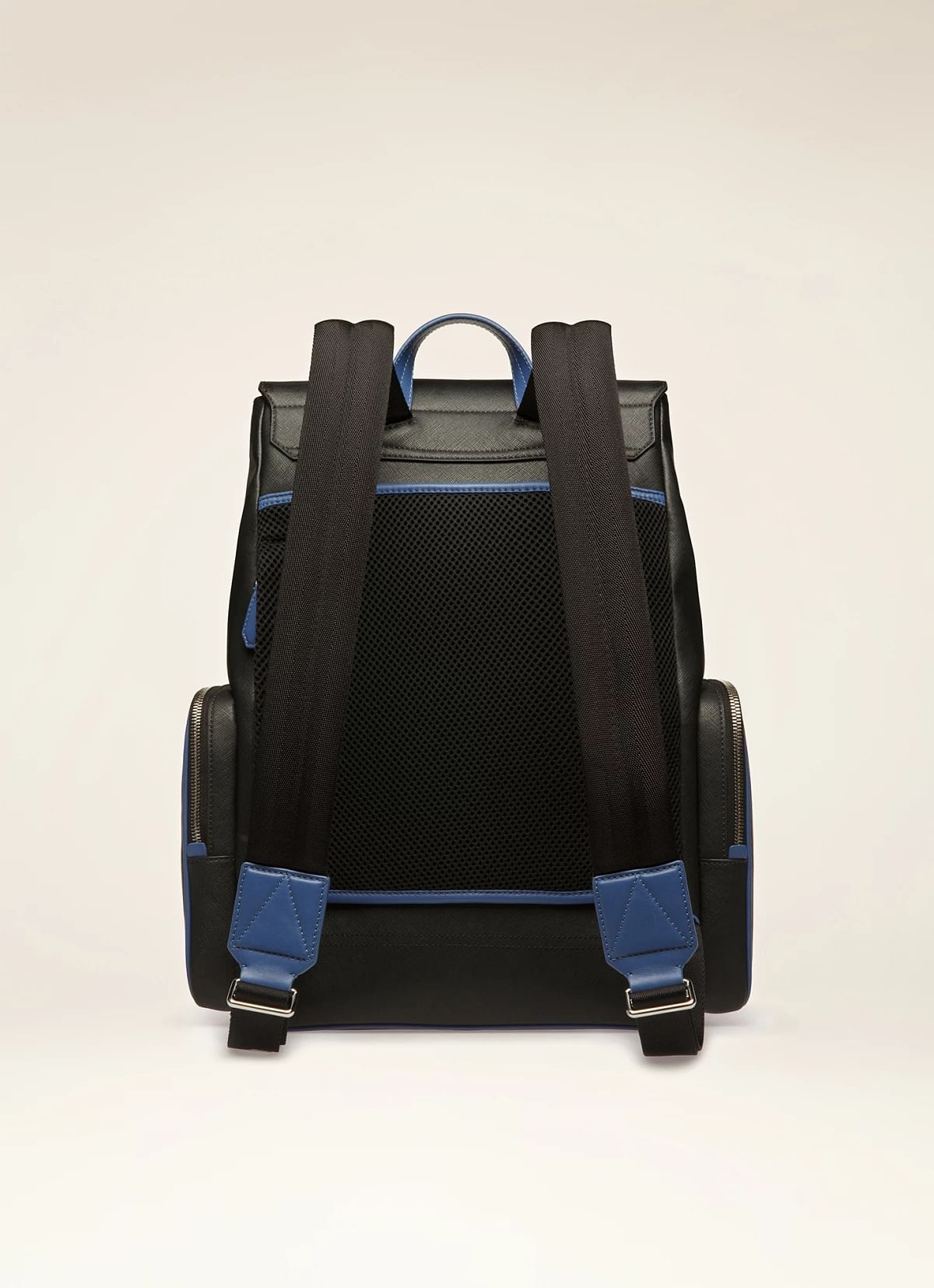 Maxi Backpack In Black And Blue Neon