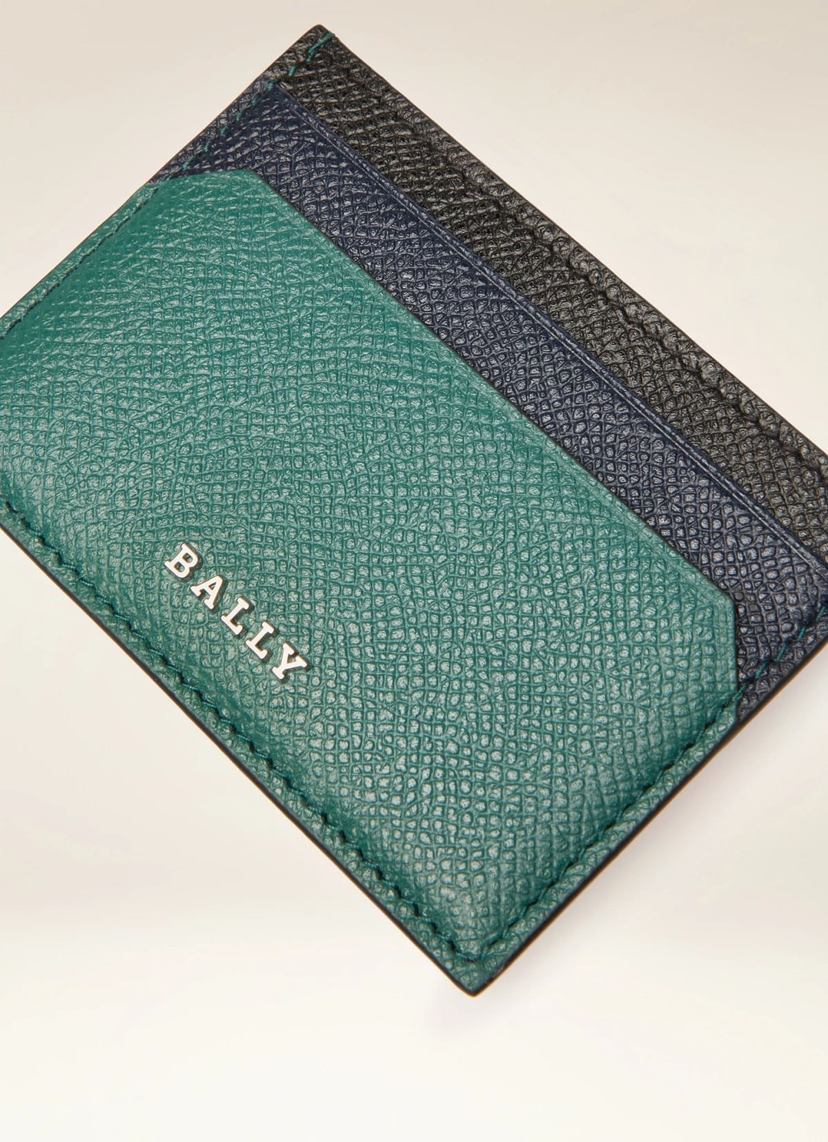 Bhar Leather Card Holder In Green