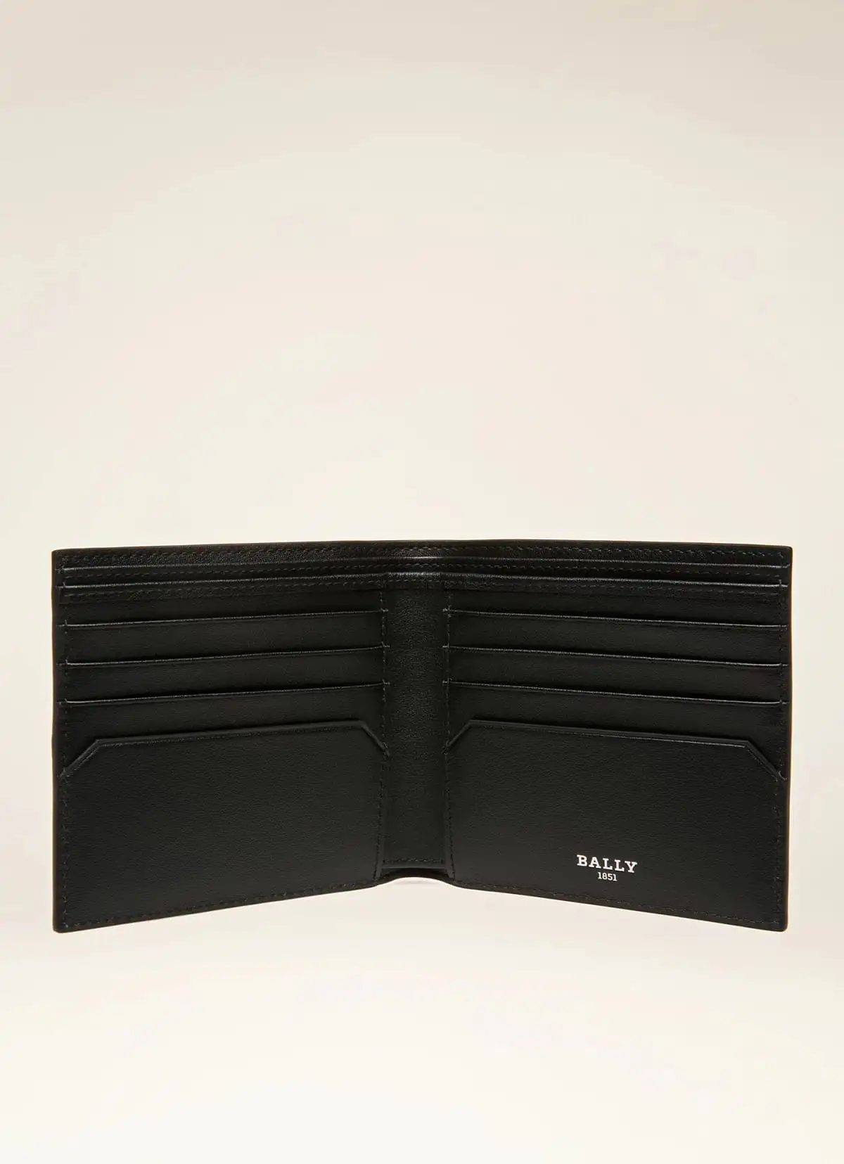 Brasai Tpu & Leather Wallet In Grey & Black