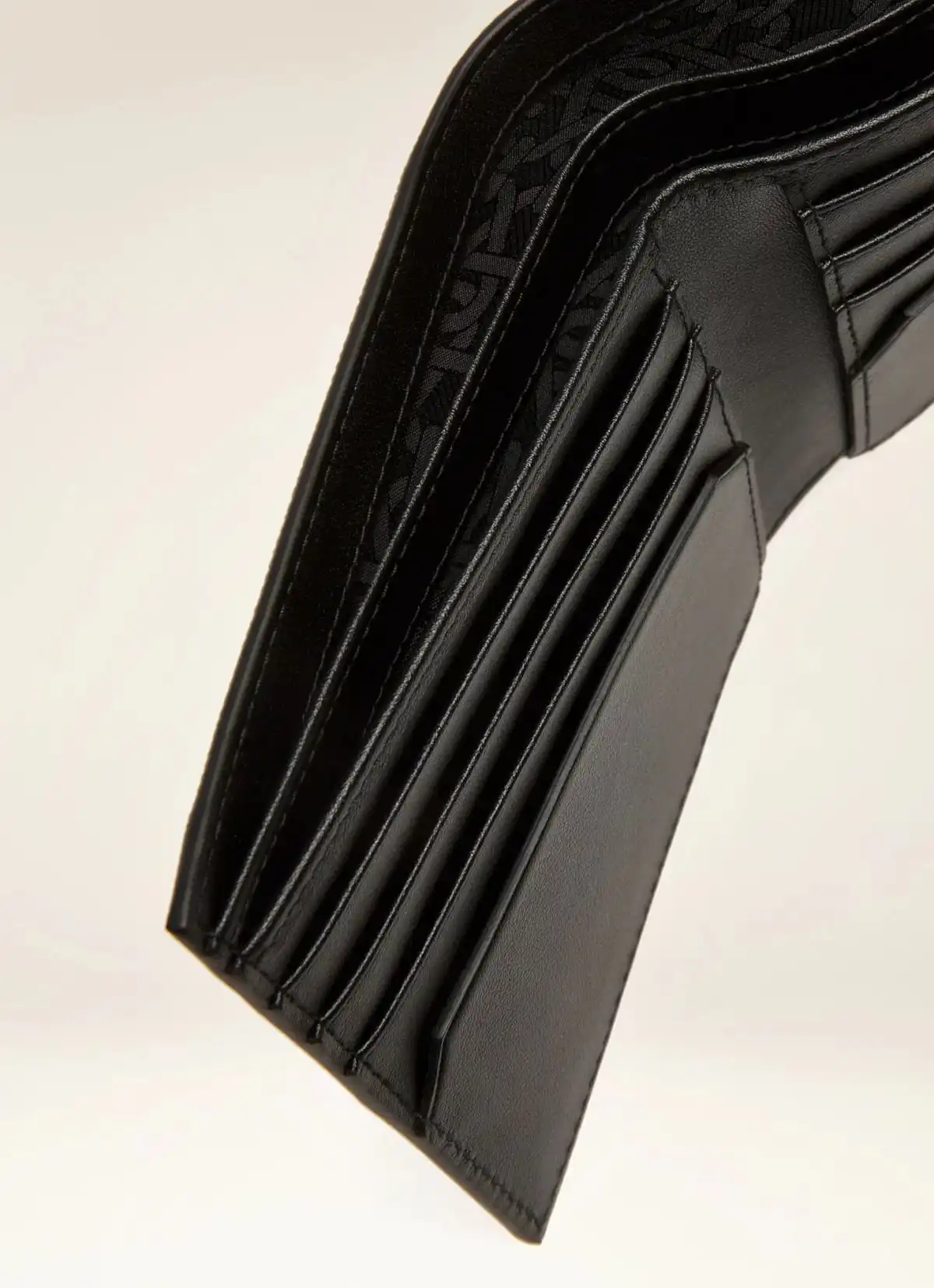 Brasai Tpu & Leather Wallet In Grey & Black