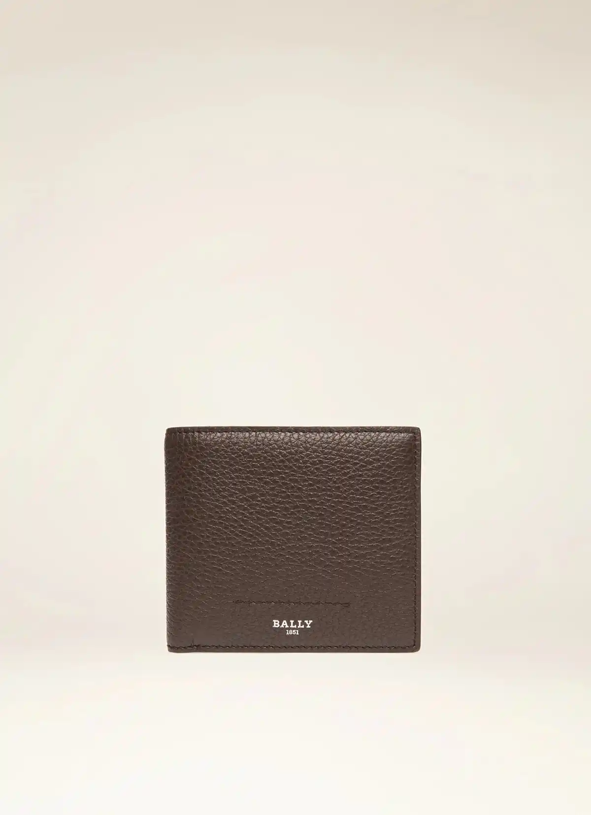 Scrasai Leather Wallet In Ebony Brown