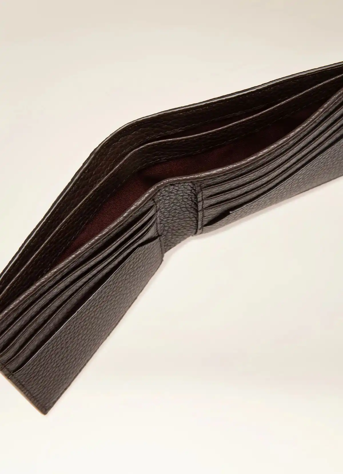 Scrasai Leather Wallet In Ebony Brown