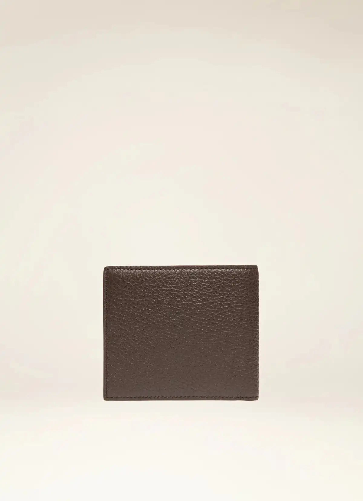 Scrasai Leather Wallet In Ebony Brown