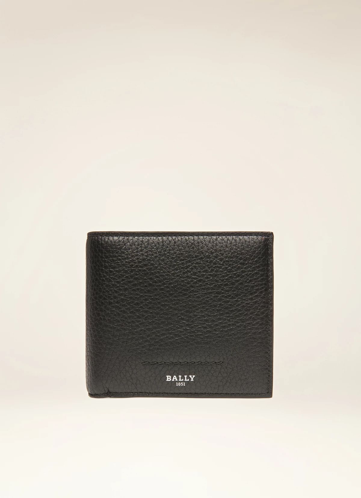 Scrasai Leather Wallet In Black