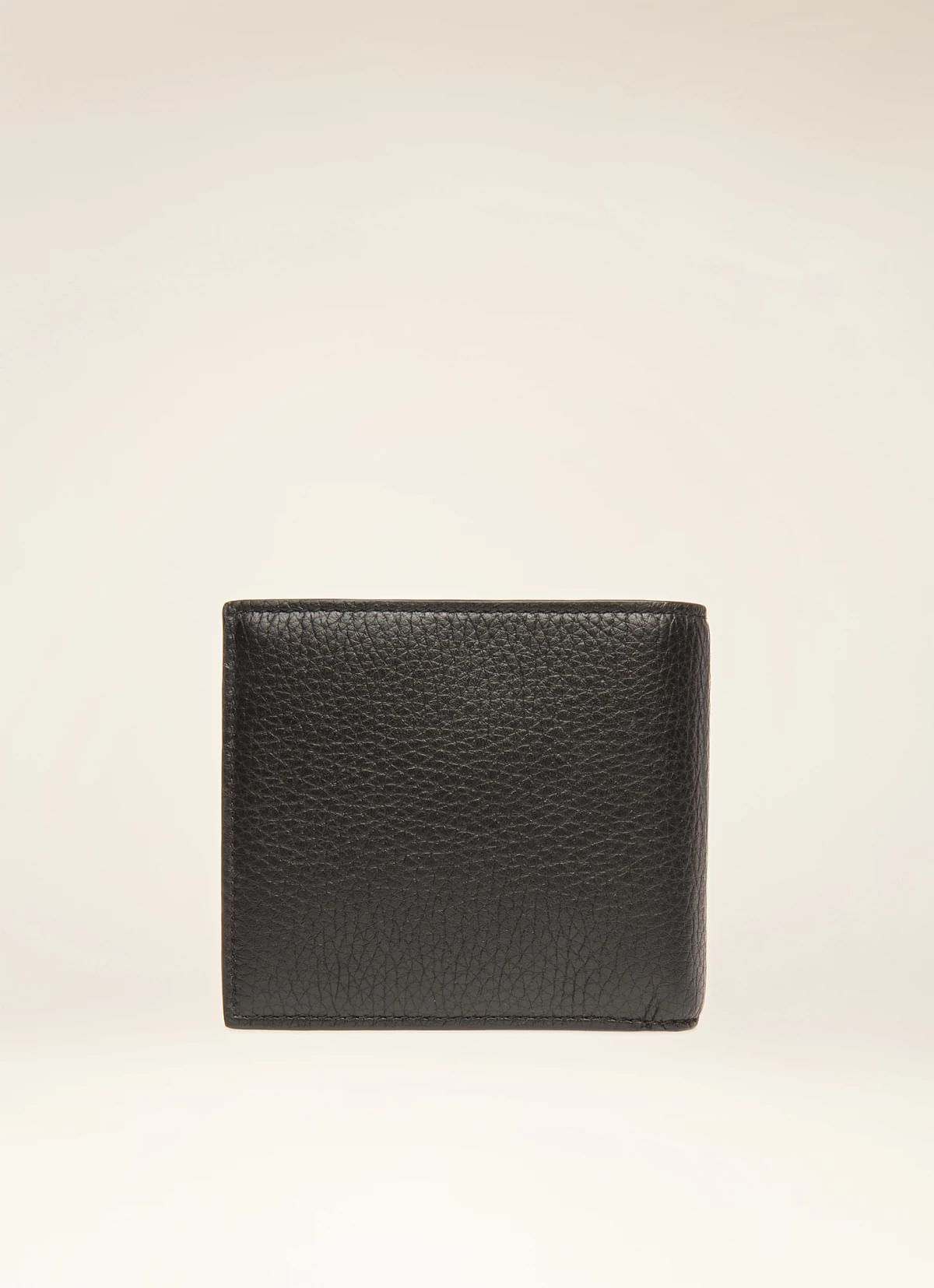 Scrasai Leather Wallet In Black