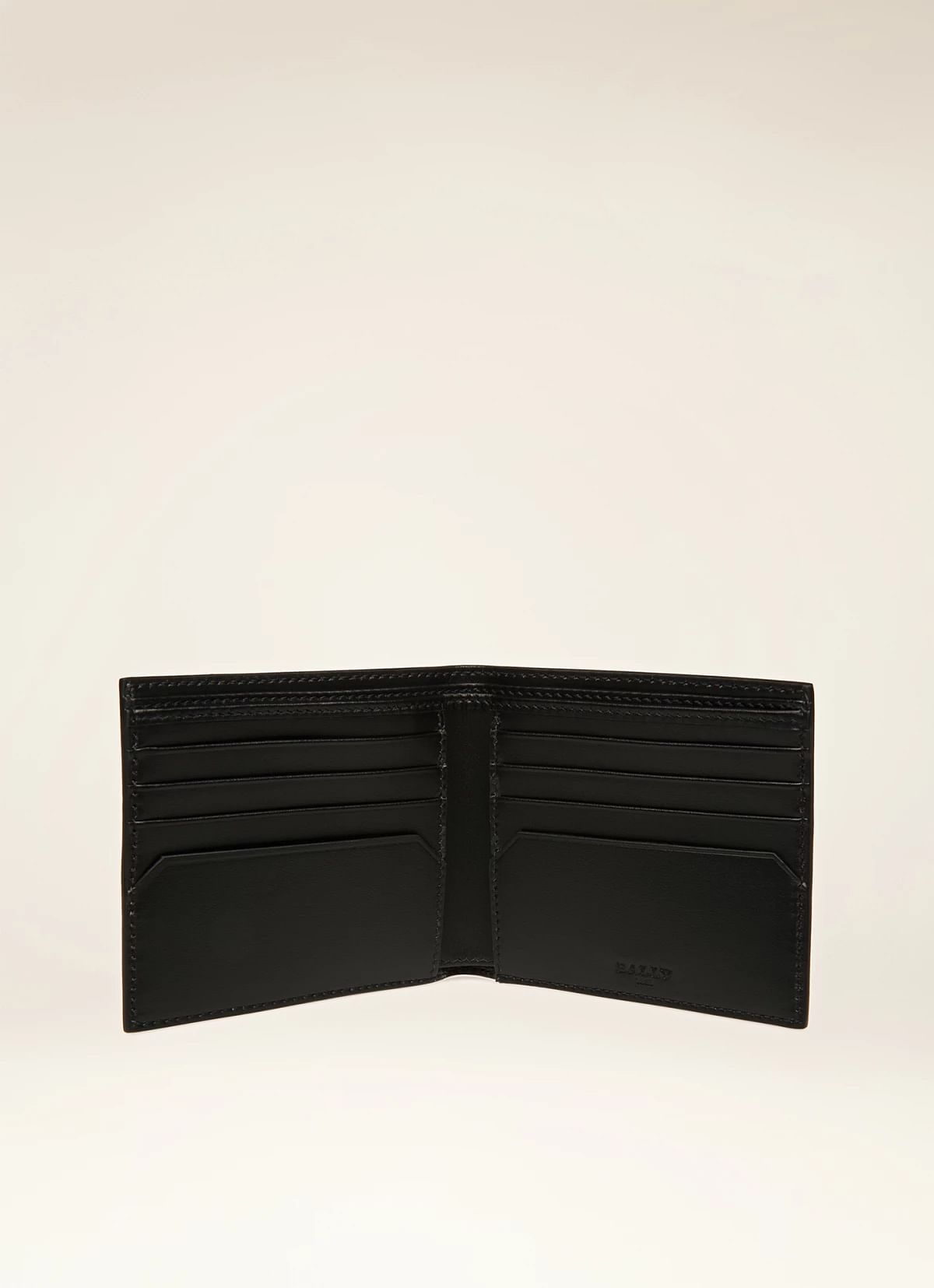 Brasai Leather Wallet In Black & Green