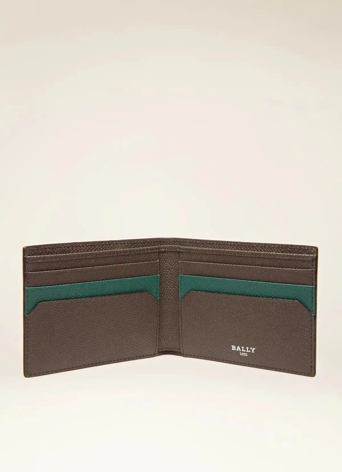 Bevye Wallet In Military Green Leather