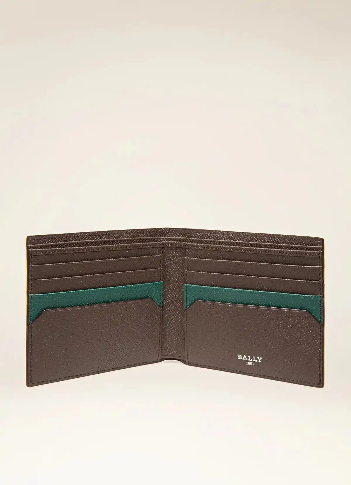 Brasai Leather Wallet In Army Green