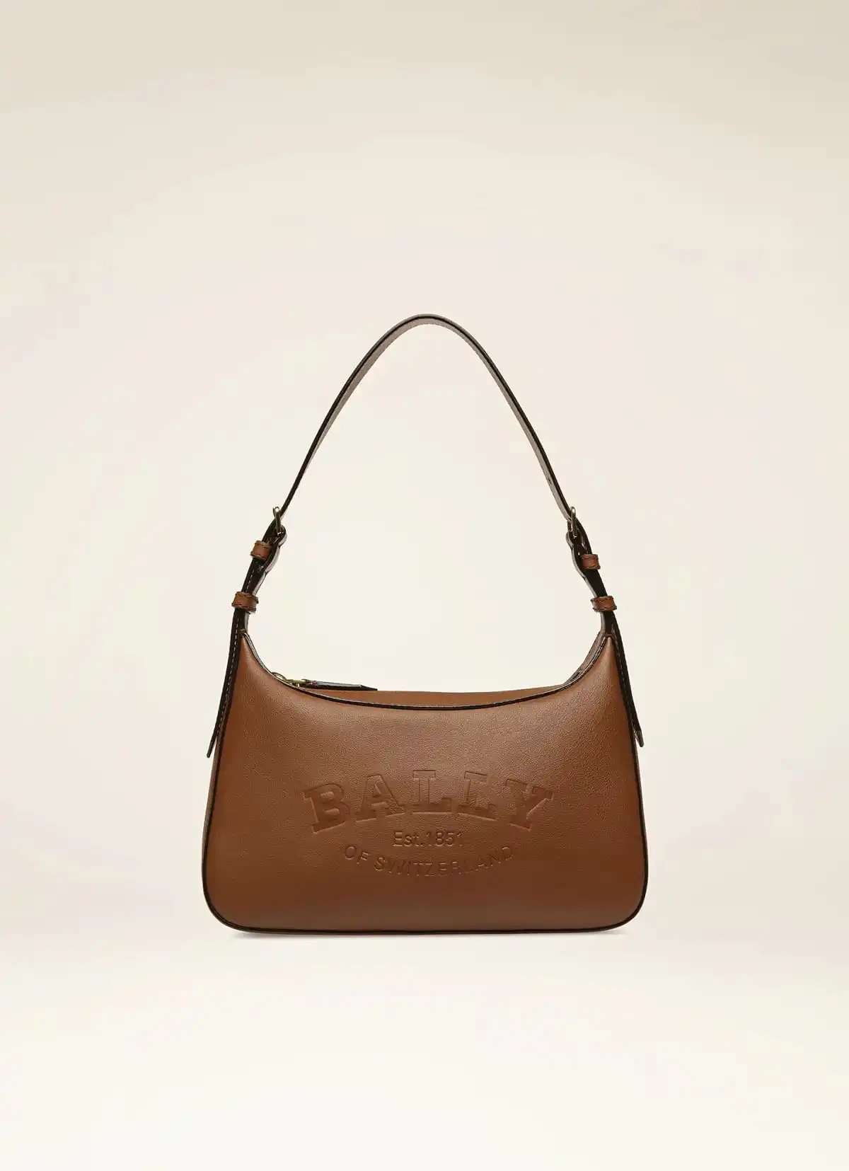 Coralye Leather Crossbody Bag In Brown