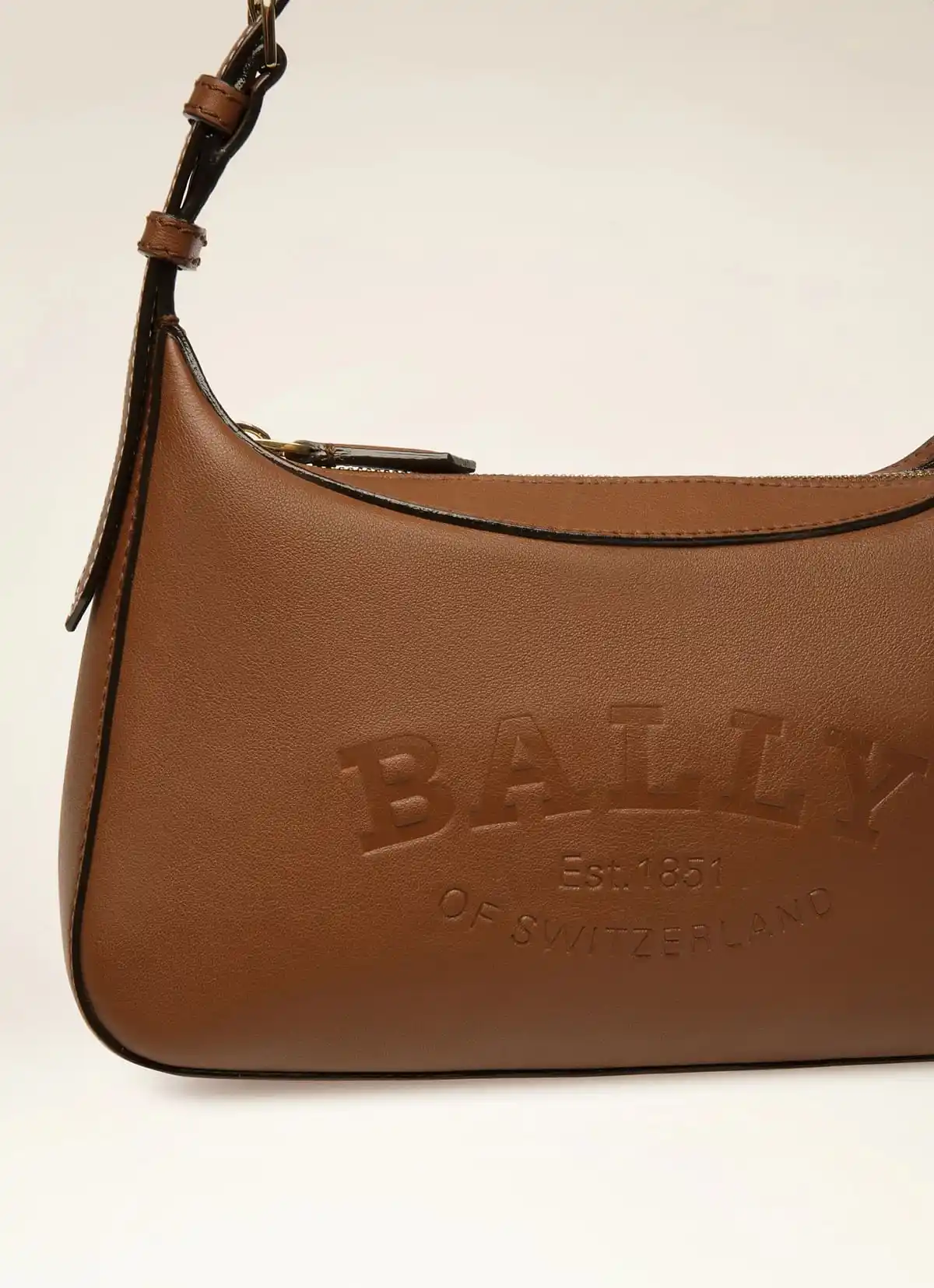 Coralye Leather Crossbody Bag In Brown