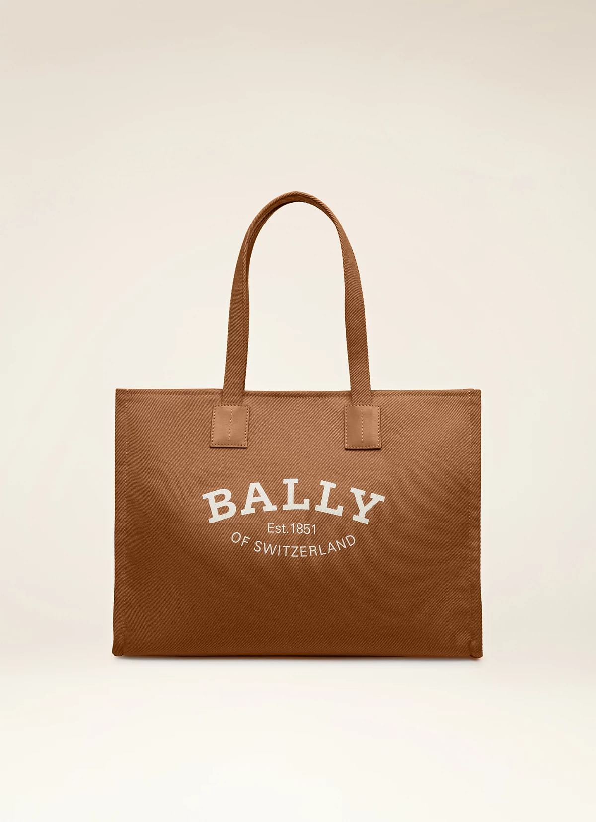Crystalia Leather Tote In Brown