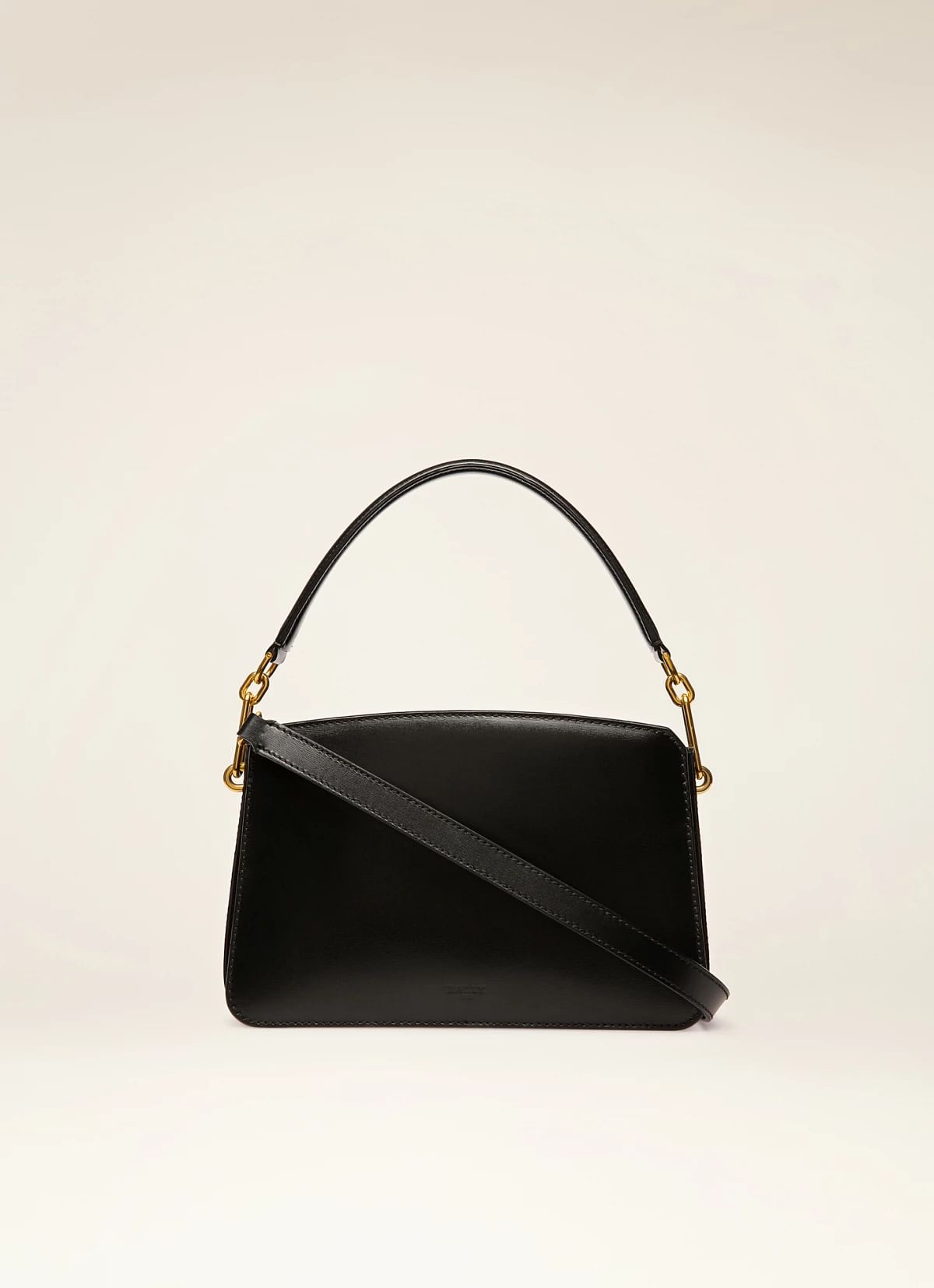 Bernine Leather Top Handle Bag In Black
