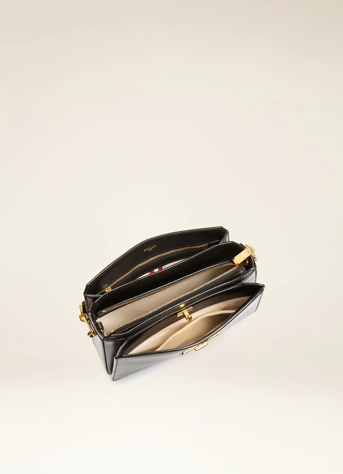 Bernine Leather Top Handle Bag In Black