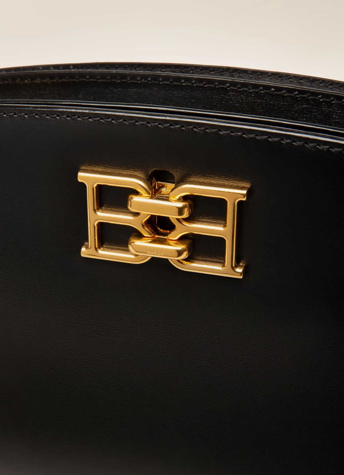 Bernine Leather Top Handle Bag In Black
