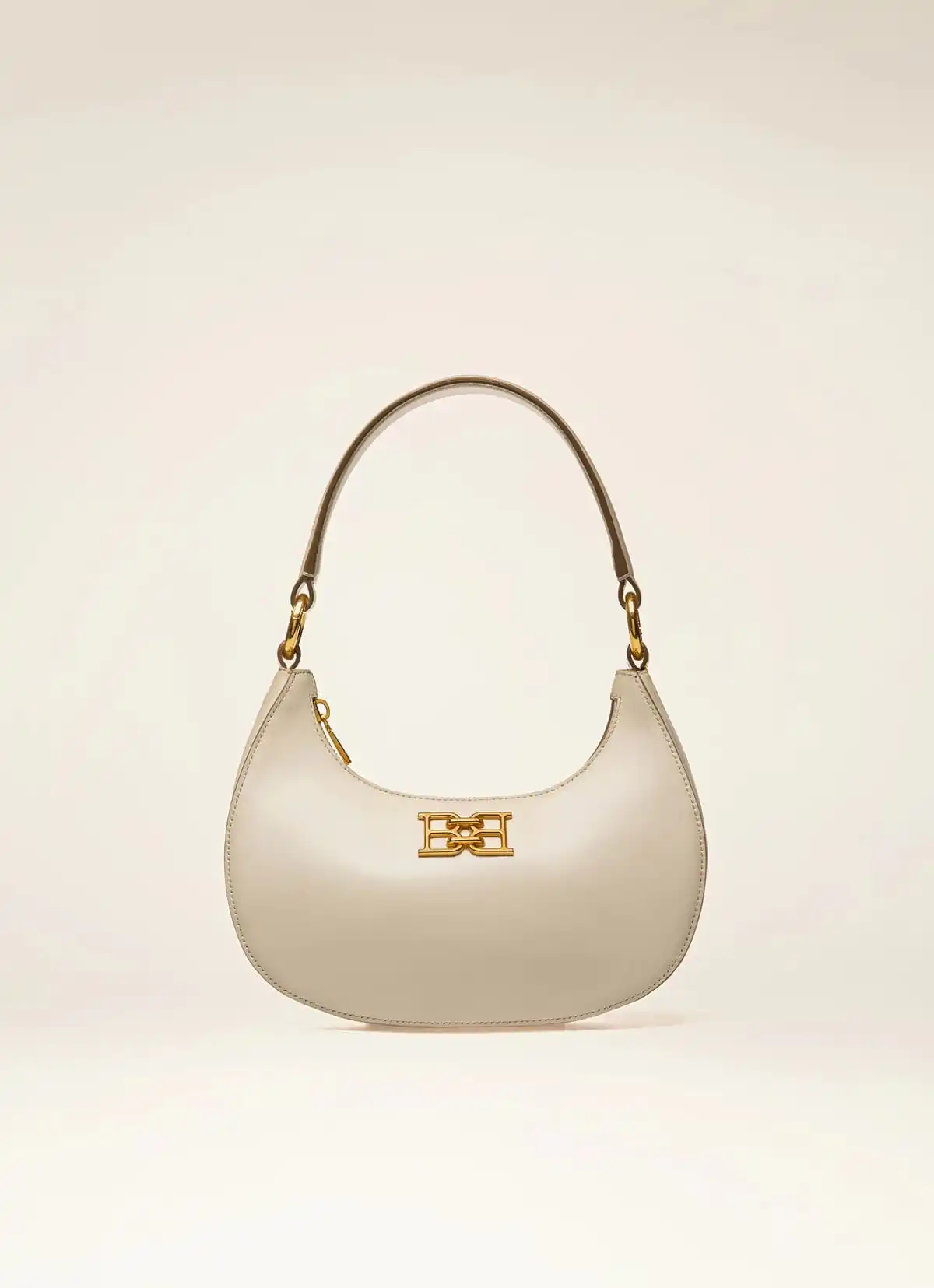 Bleyr Leather Crossbody Bag In Bone