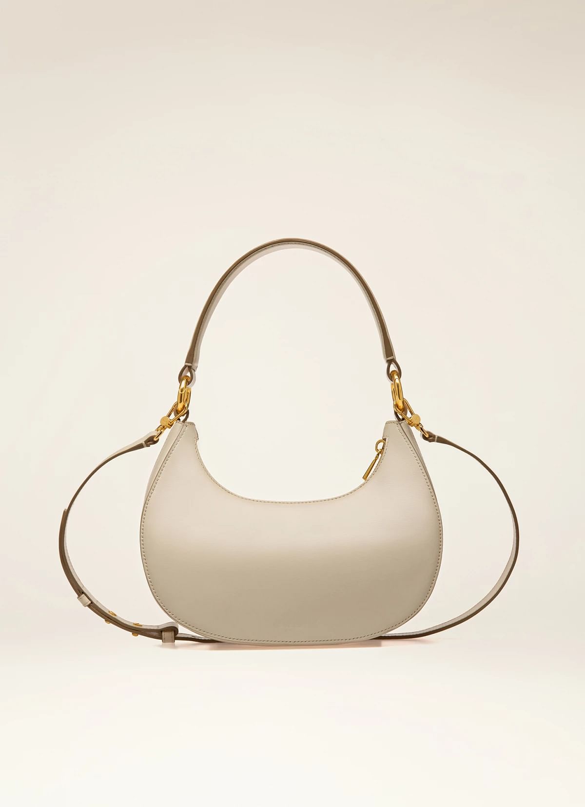 Bleyr Leather Crossbody Bag In Bone