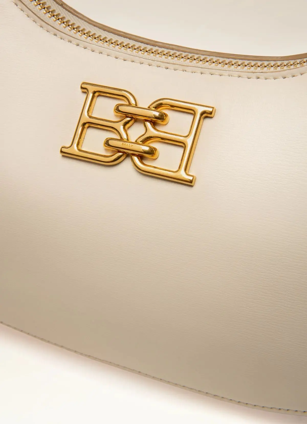Bleyr Leather Crossbody Bag In Bone
