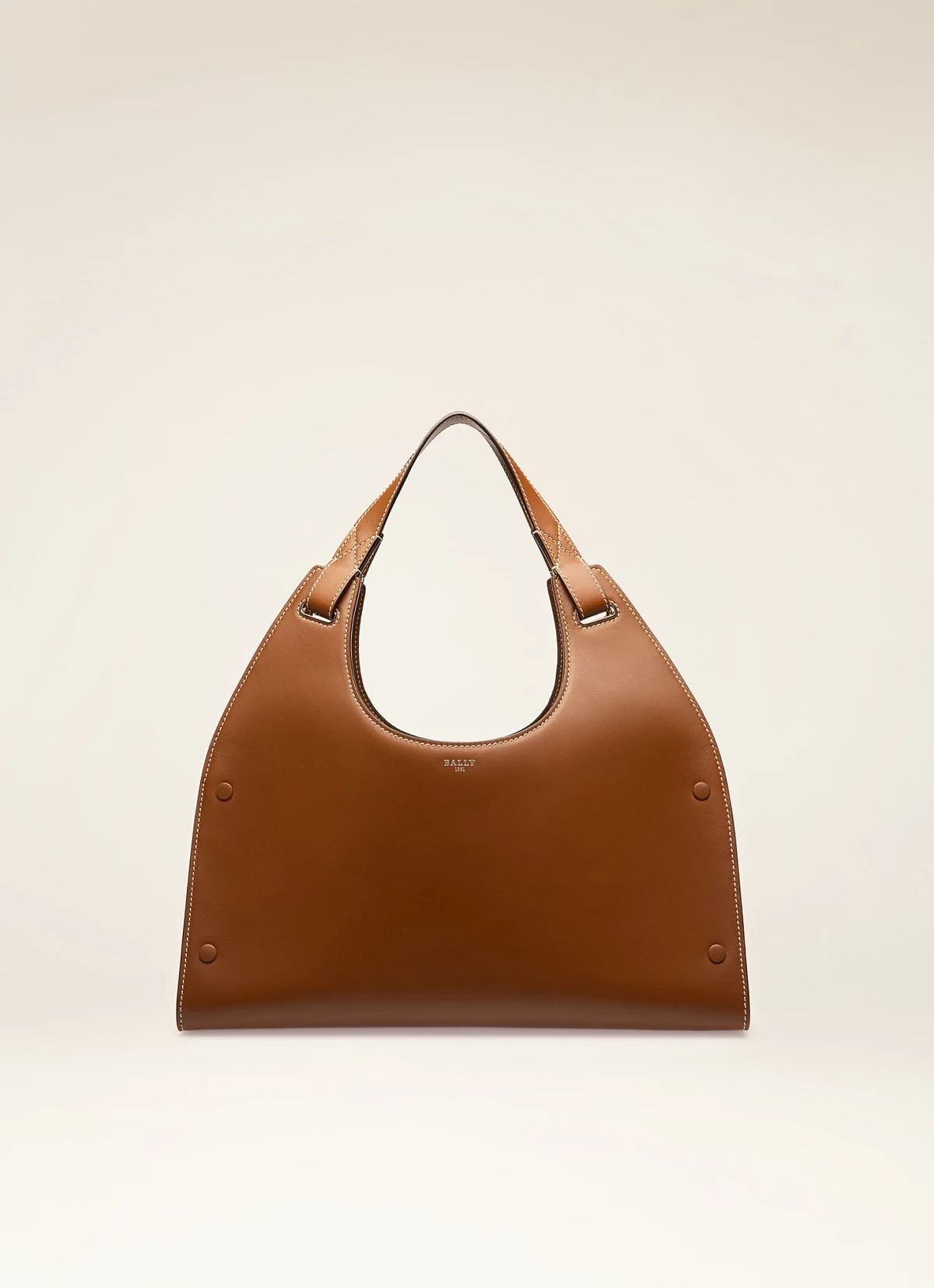Ahres Leather Shoulder Bag In Brown