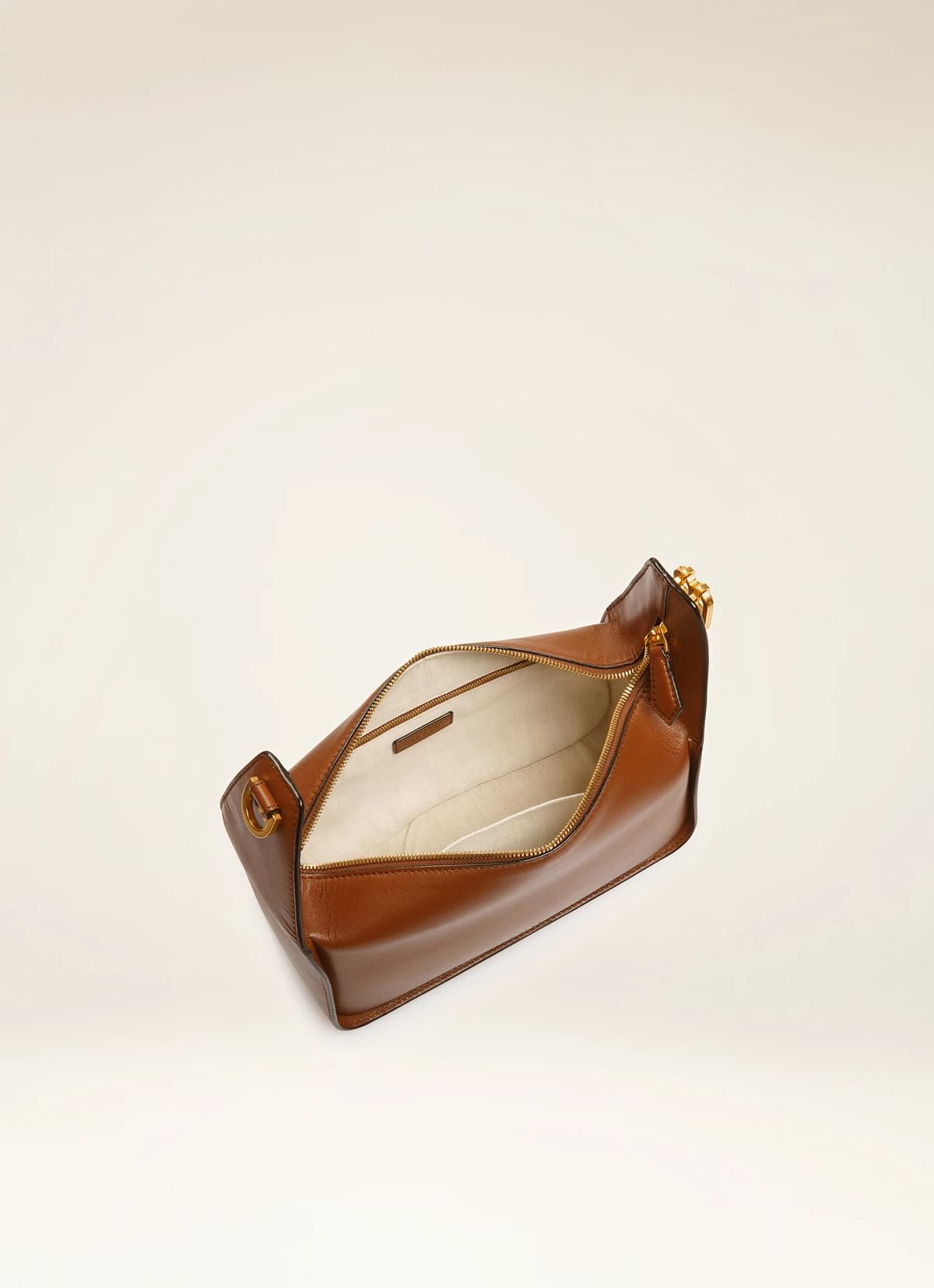 B-Hook Leather Shoulder Bag In Brown