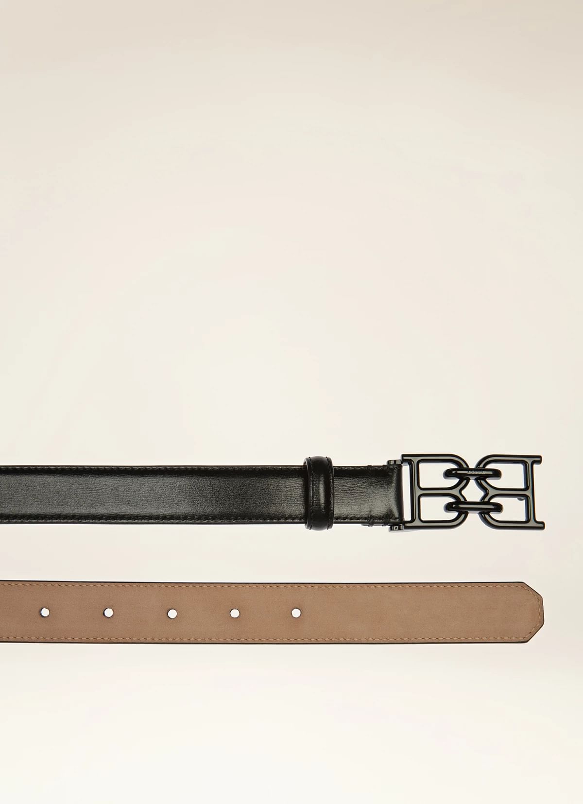 B Chain 25 W Leather Belt