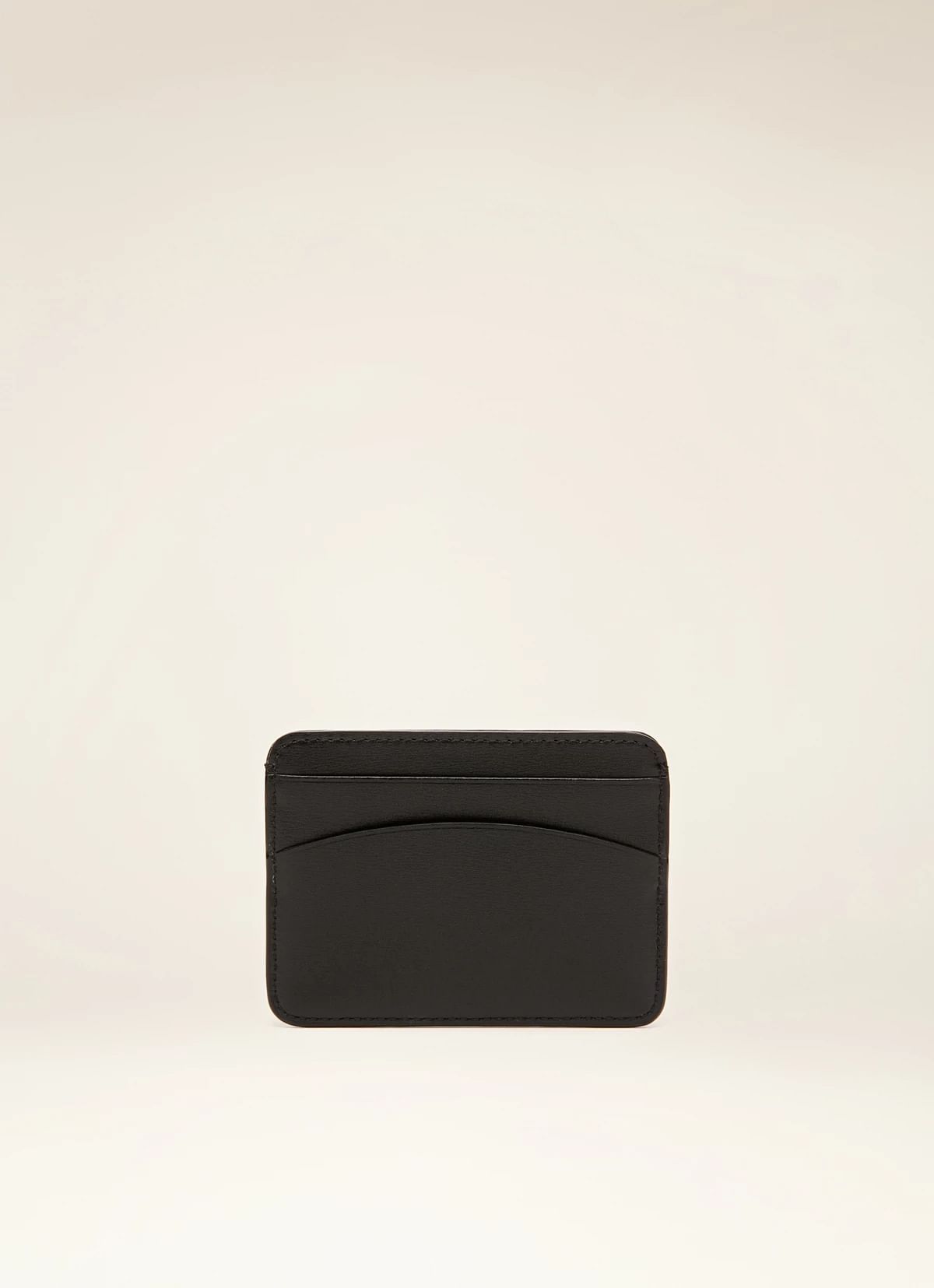 Lexye Leather Card Holder In Black