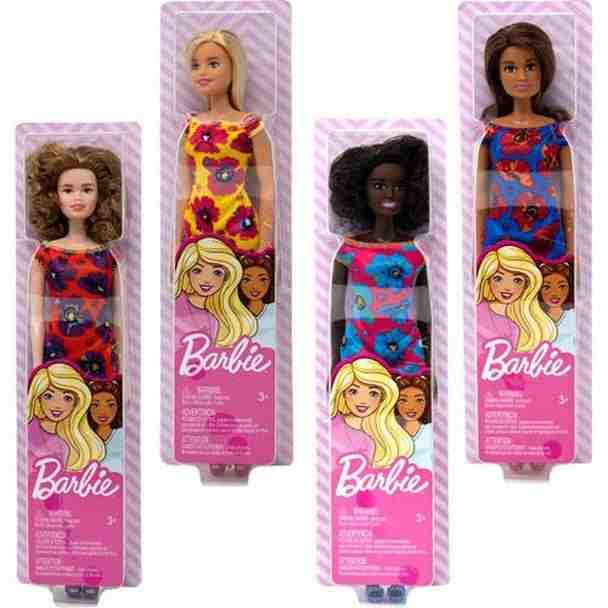 Barbie Doll With Floral Dress, Dolls & Accessories for Girls age 3Y+ (Assorted)