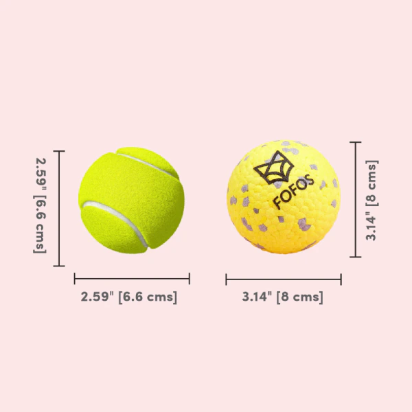 Barkbutler x Fofos Super Durable Bounce Ball Dog Toy – Small