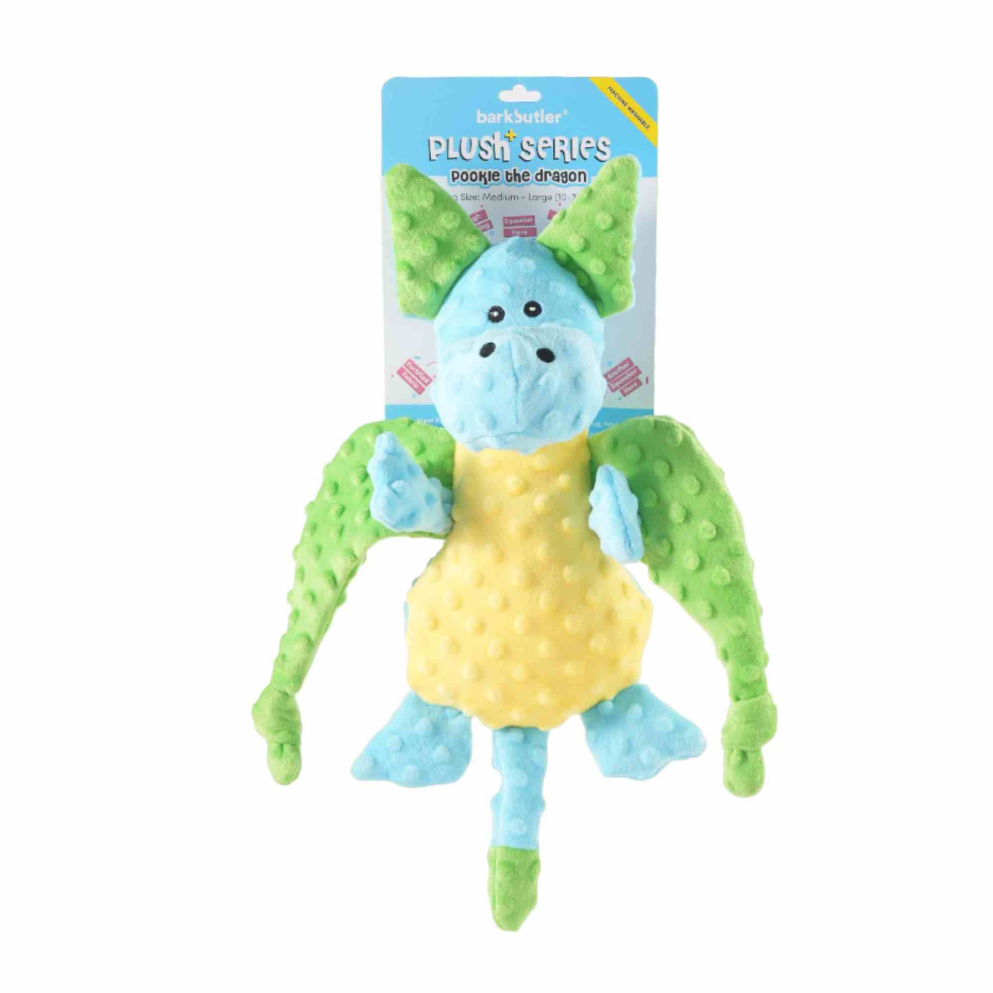 Barkbutler Pookie The Dragon Plush Toy for Dogs