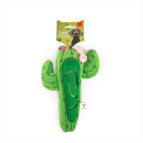 Barkbutler | Barkbutler x Fofos Cute Cactus Plush Treat Dog Toy