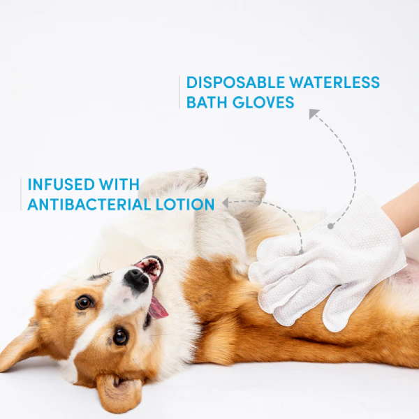 Barkbutler x Fofos Waterless Wash Gloves for Dog and Cat - Pack of 8