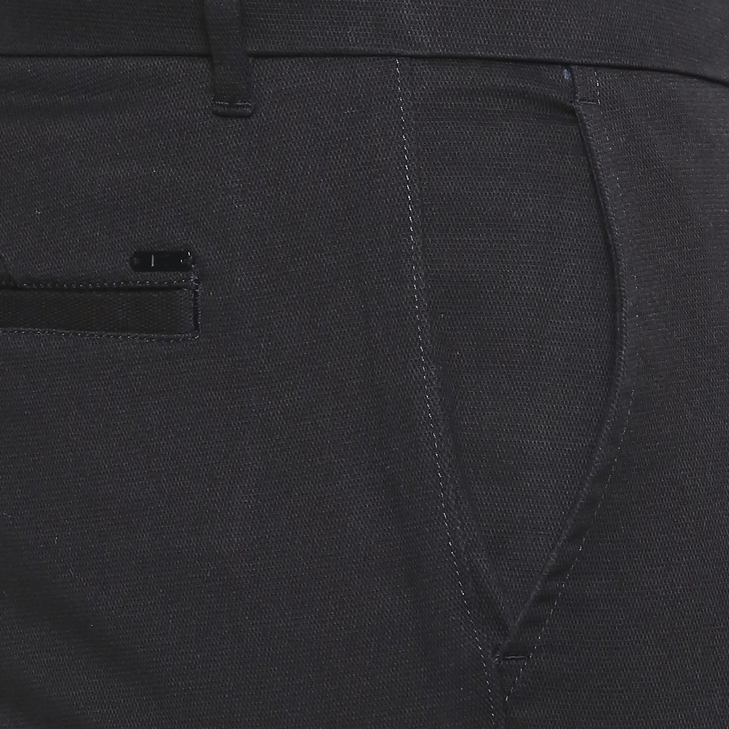 Basics | Men's Dark Grey Cotton Blend Solid Trouser 3