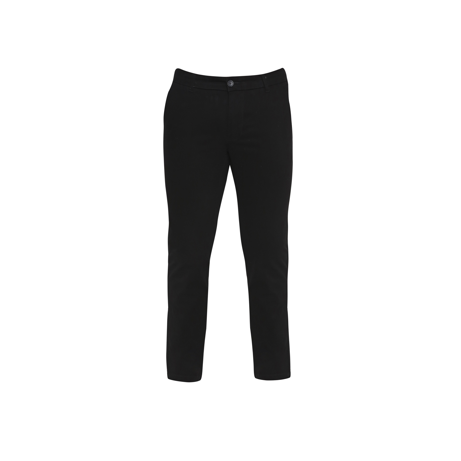 Basics | Men's Black Cotton Blend Solid Trouser 5