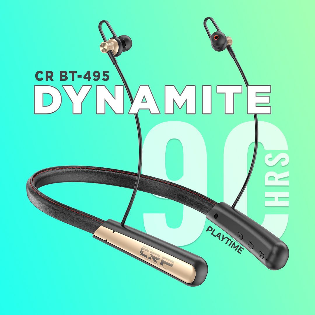CR BT-495 WIRELESS NECKBAND - BLUETOOTH EARPHONES