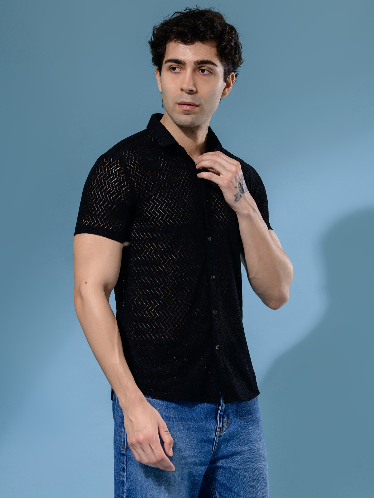 ALBION MENS OLDGARAGE 2 (BLACK) SHIRT